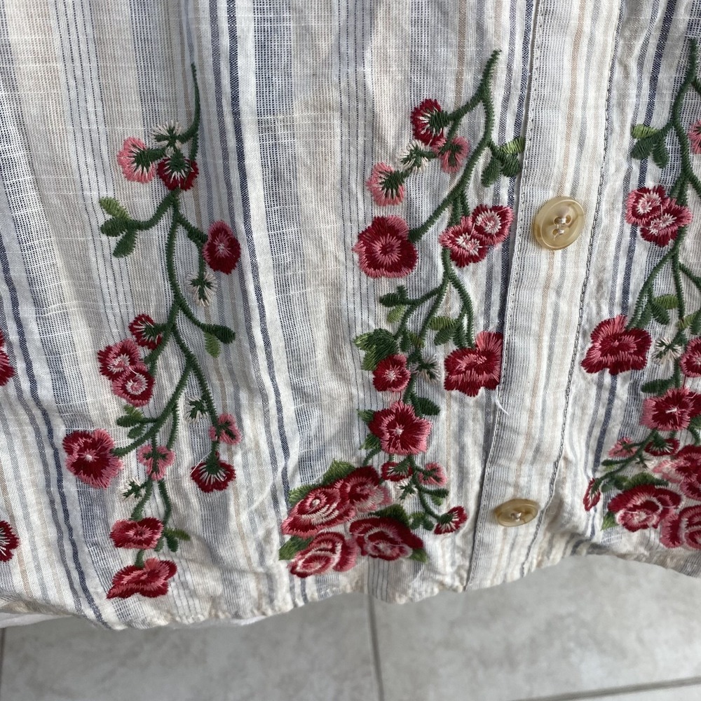Andree by Unit Midi Dress Sz S Cut Out Embroidered Boho Summer Beachy Cotton - Picture 3 of 14